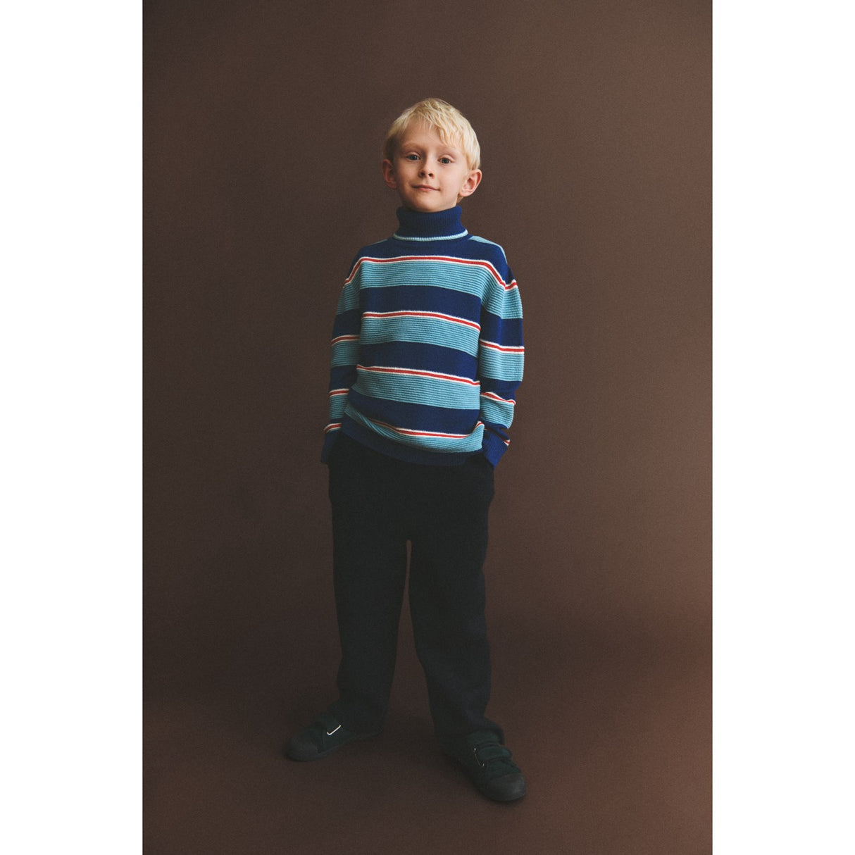 FUB Dark Navy Felted Bukser