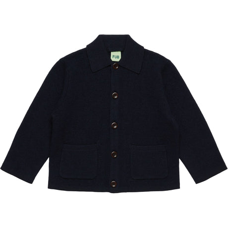 FUB Dark Navy Felted Jakke