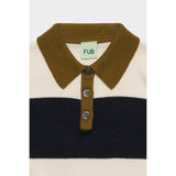 FUB Ecru/Navy Striped Polo