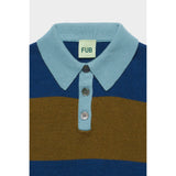 FUB Deep Indigo/Moss Striped Polo