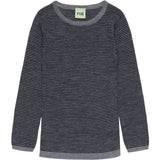 FUB Steel/Dark Navy Rib Bluse