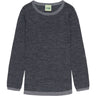 FUB Steel/Dark Navy Rib Bluse