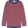 FUB Ecru/Classic Red/Deep Indigo Rib Bluse