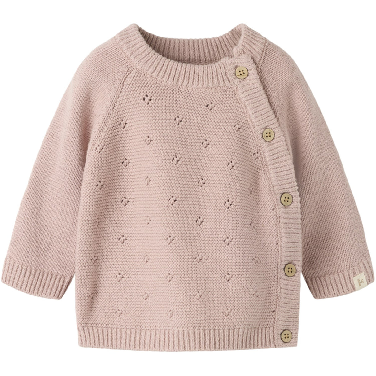 Lil'Atelier Adobe Rose Nbnlaguna Ls Slå-om Strik Lil