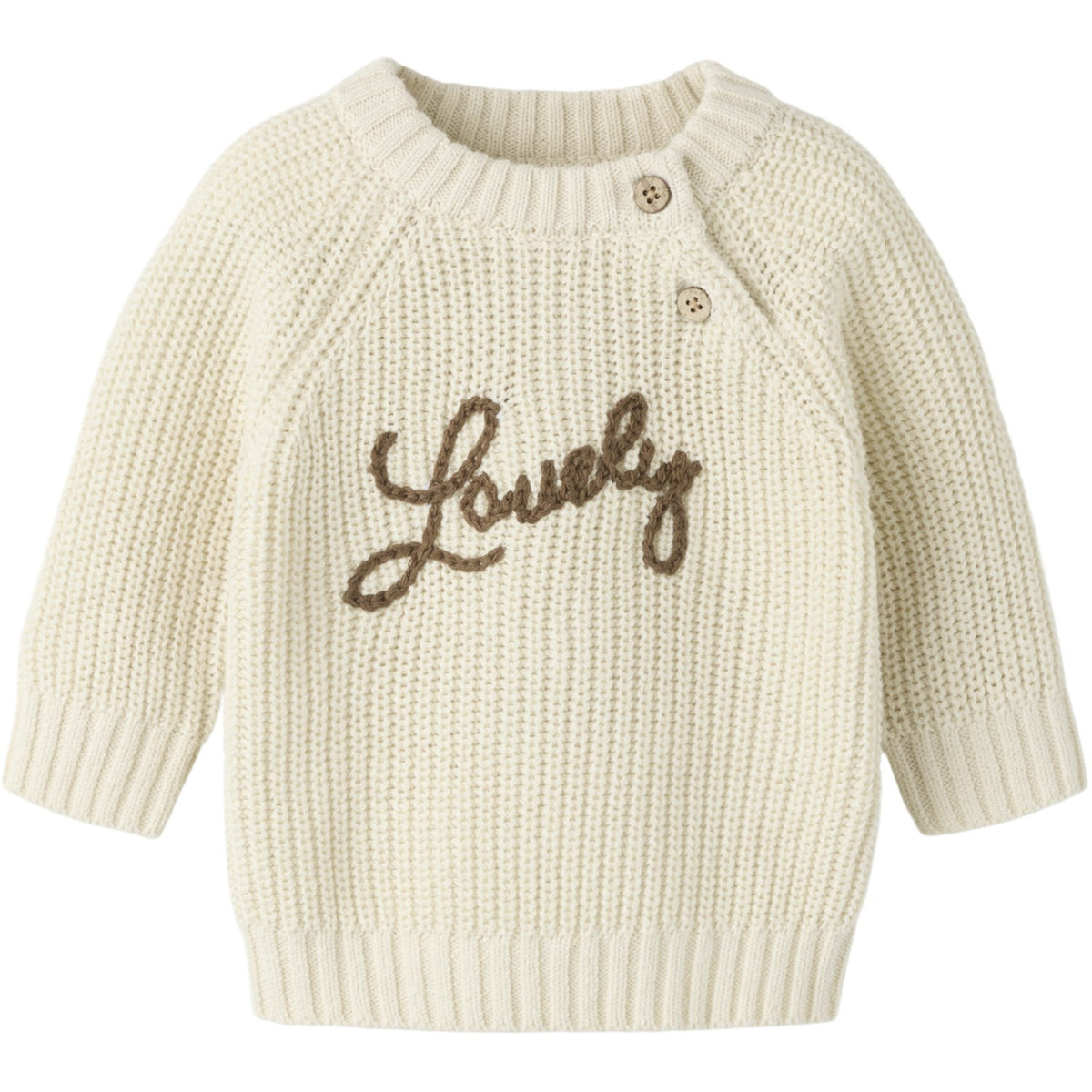 Lil'Atelier Turtledove Lovely Nbfemlen Emb Ls Strik Lil