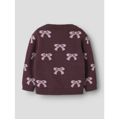 Name It Catawba Grape Mauve Shadows Bow Nmfrekka Ls Strik