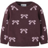 Name It Catawba Grape Mauve Shadows Bow Nmfrekka Ls Strik