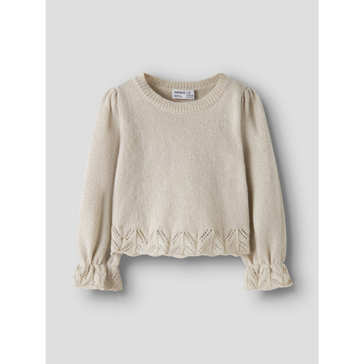 Name It Peyote Melange Silver Lurex Nmfruel Ls Strik