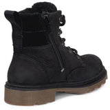 Ecco Black Grainer K Lace Up Støvle
