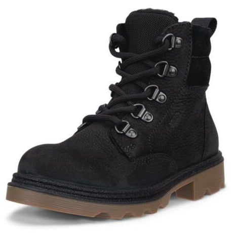 Ecco Black Grainer K Lace Up Støvle