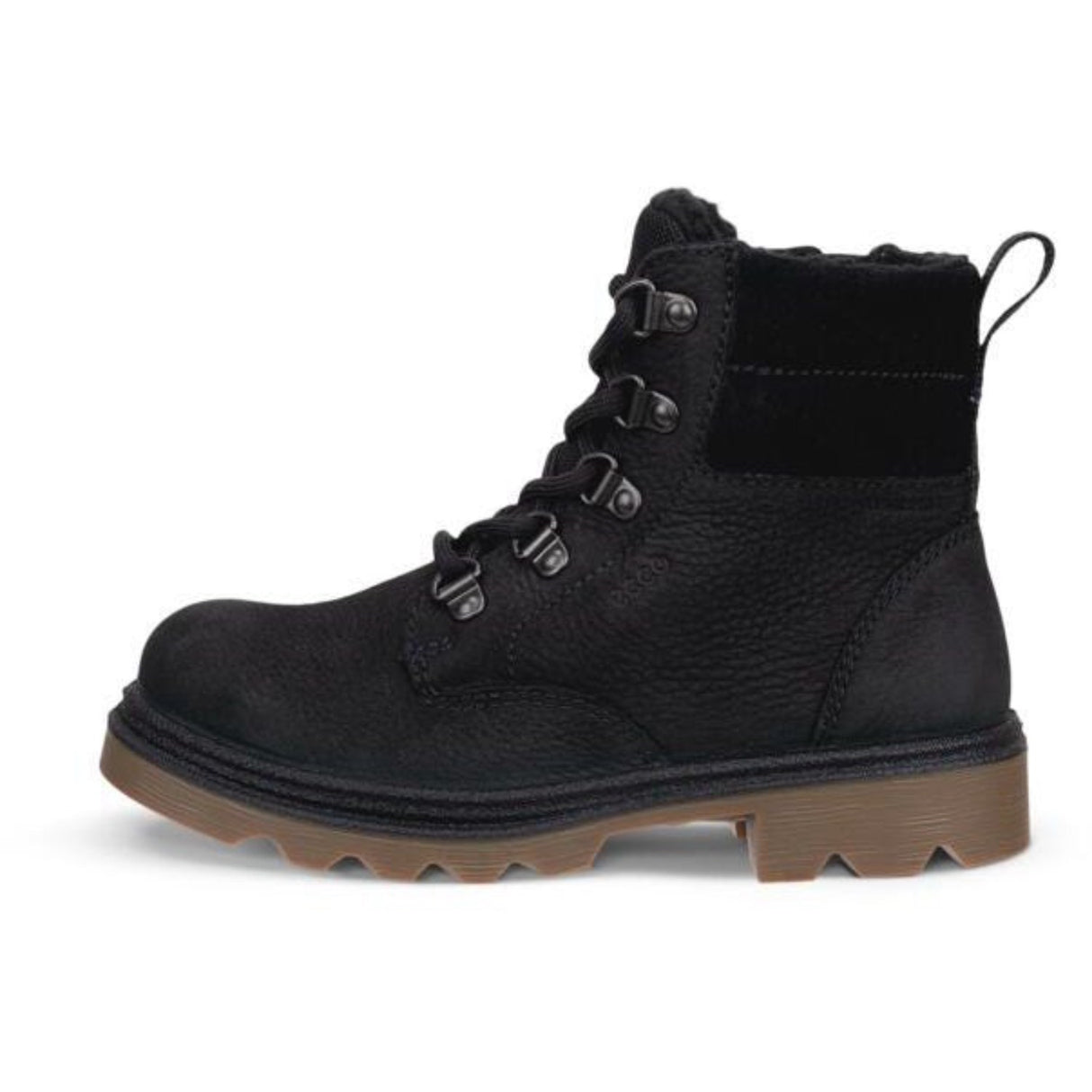 Ecco Black Grainer K Lace Up Støvle
