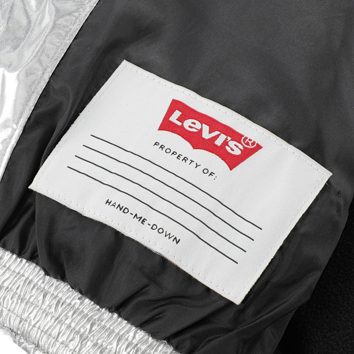 Levi's Silver Metallic Core Batwing Puffer