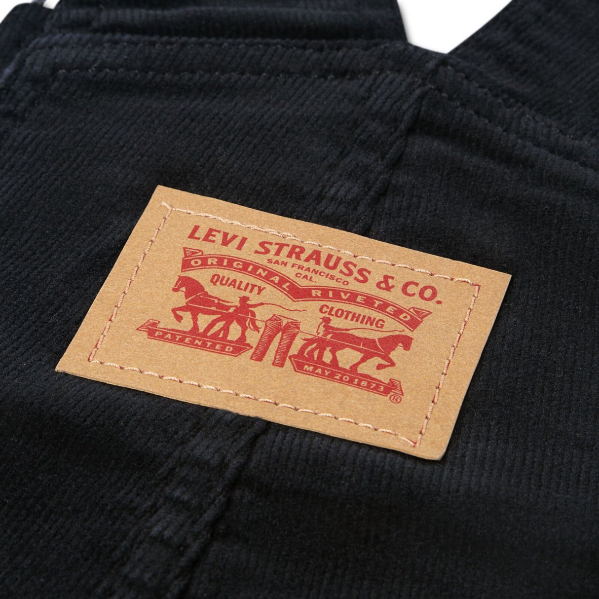 Levi's Jet Black Corduroy Overall