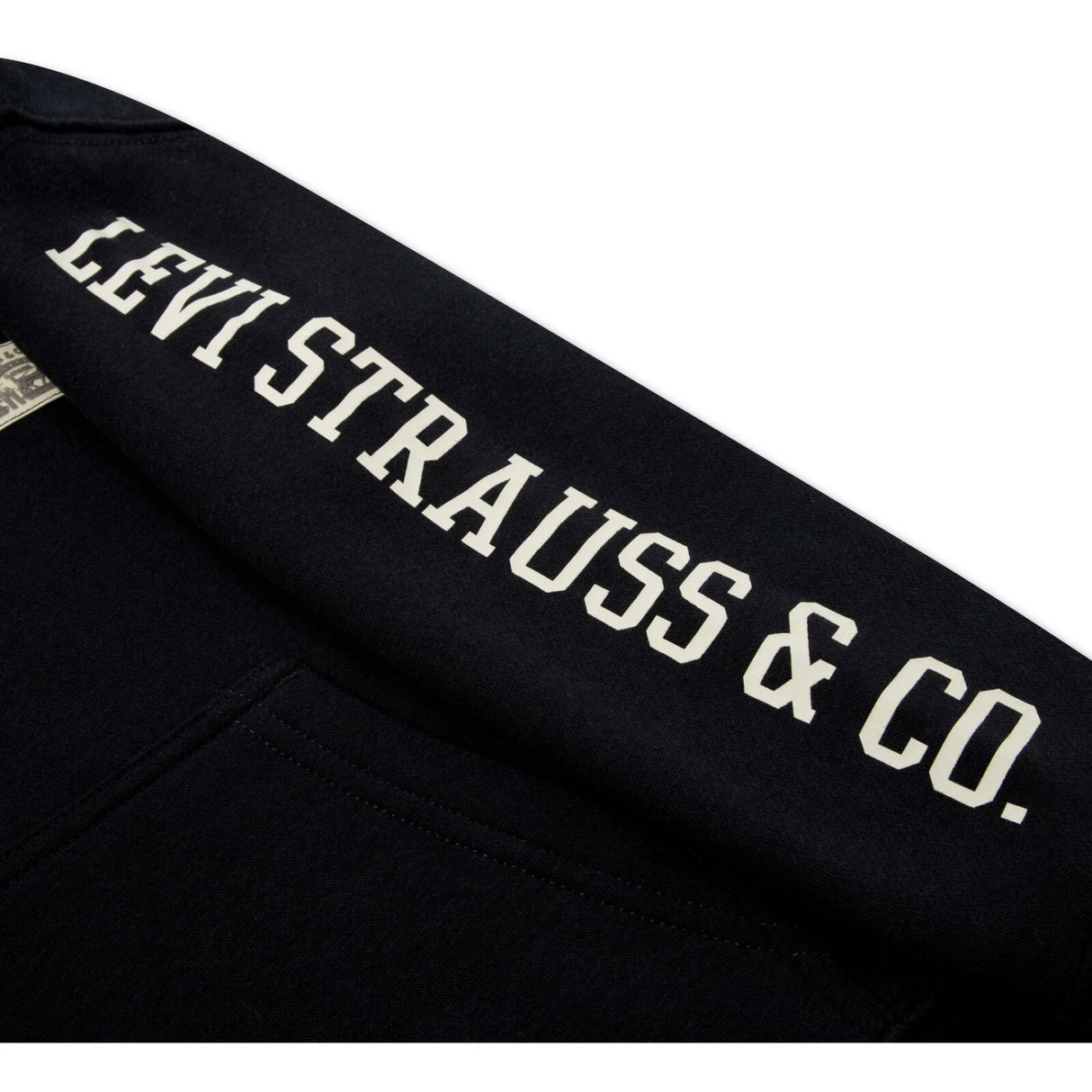 Levi's Jet Black Sleeve Hit Hættetrøje