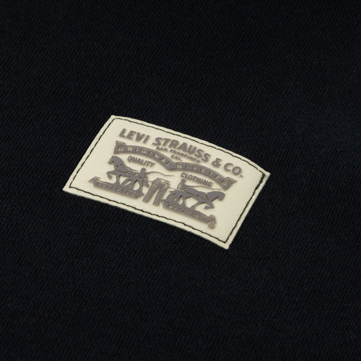 Levi's Jet Black Sleeve Hit Hættetrøje