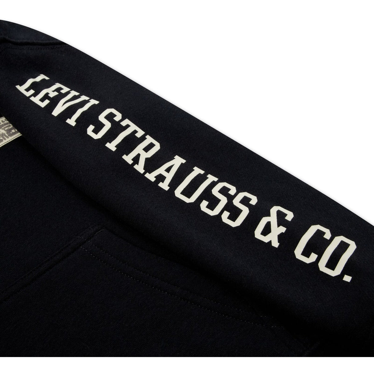 Levi's Jet Black Sleeve Hit Hættetrøje