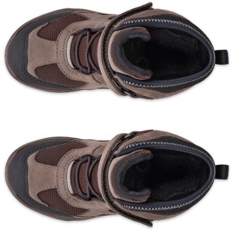 Ecco Vinterstøvle Black/Marron/Mocha Snow Mountain K 1S Lace