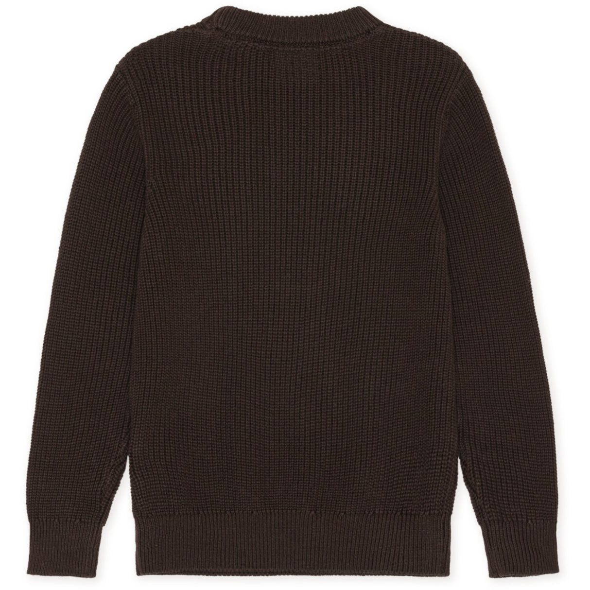 Les Deux Kids Molé Brown Rib Crewneck Strik Kids