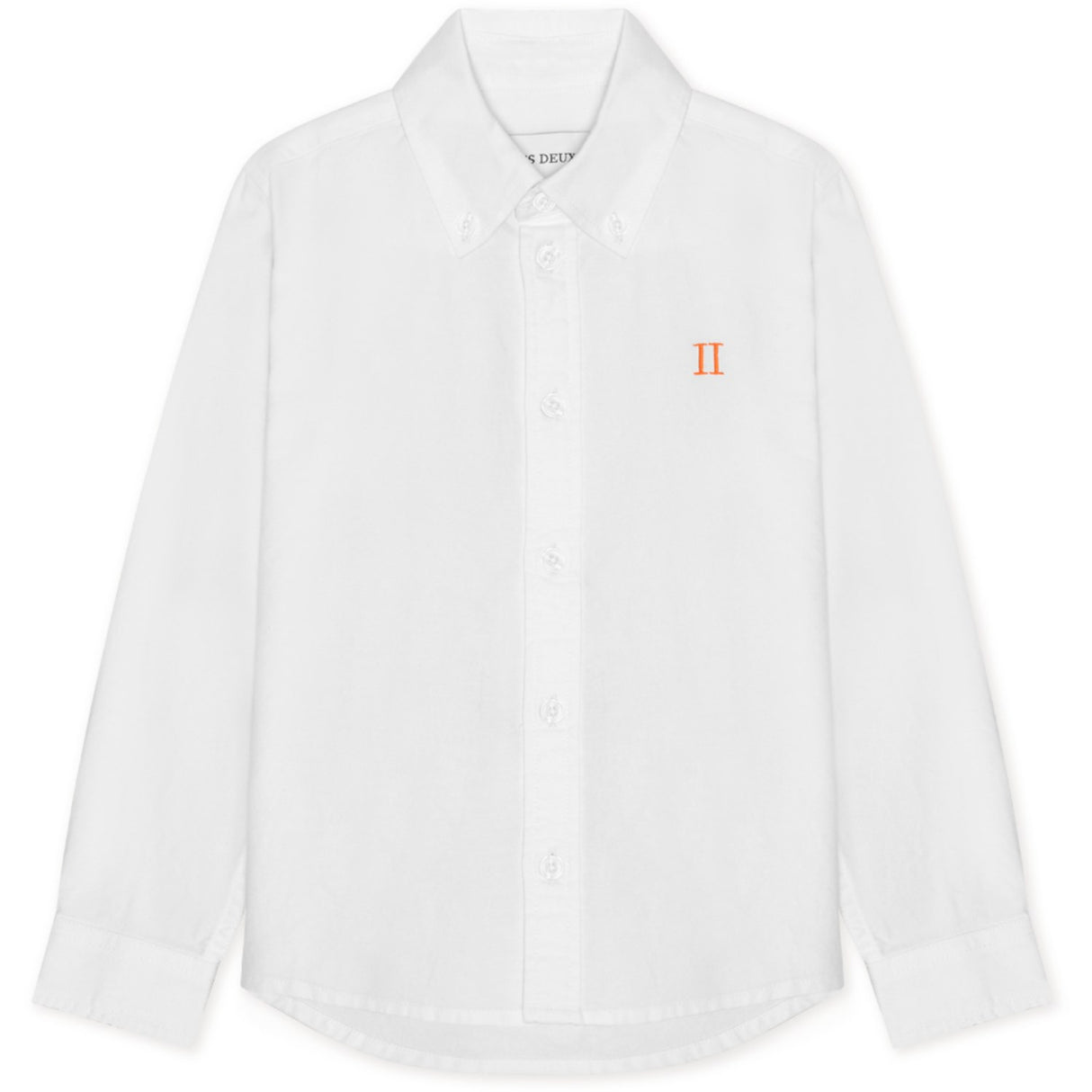 Les Deux Kids White Core Contrast Oxford Skjorte Kids