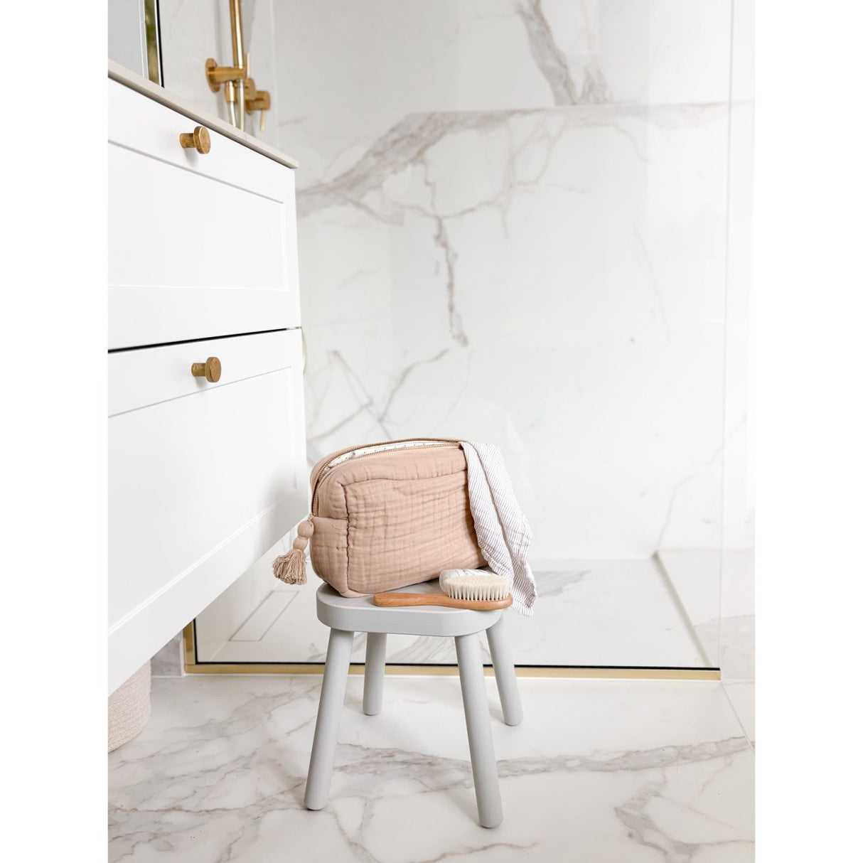 Cam Cam Copenhagen Latte Rowan Muslin Toilettaske