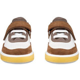 Ecco Camel/White/Marron Street Court K Læder