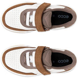 Ecco Camel/White/Marron Street Court K Læder