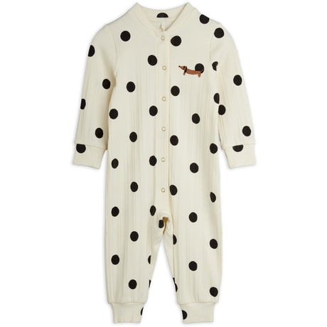 Mini Rodini Off-White Dots AOP Dog Buksedragt