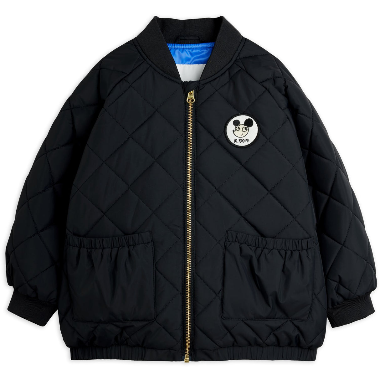 Mini Rodini Black Ritzratz Patch Quiltet Puffer