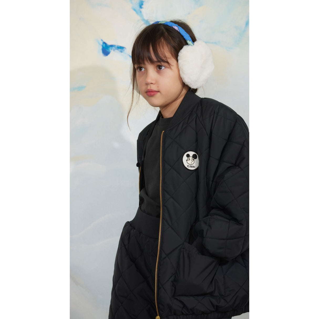 Mini Rodini Black Ritzratz Patch Quiltet Puffer