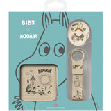 Bibs Vanilla Moomin Gave Sæt Soothe & Go Latex Size 2