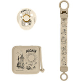 Bibs Vanilla Moomin Gave Sæt Soothe & Go Latex Size 2