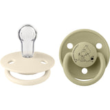 Bibs Ivory / Khaki X Moomins Sut De Lux Stinky 2-Pak Silikone