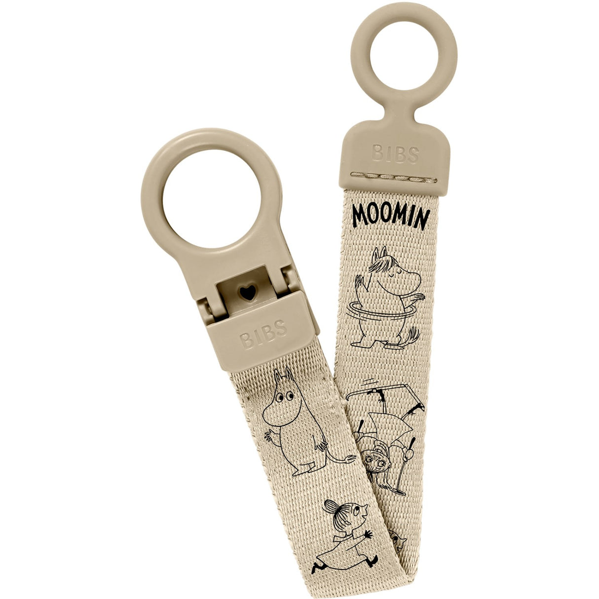 Bibs Vanilla X Moomins Sut Clip Loop
