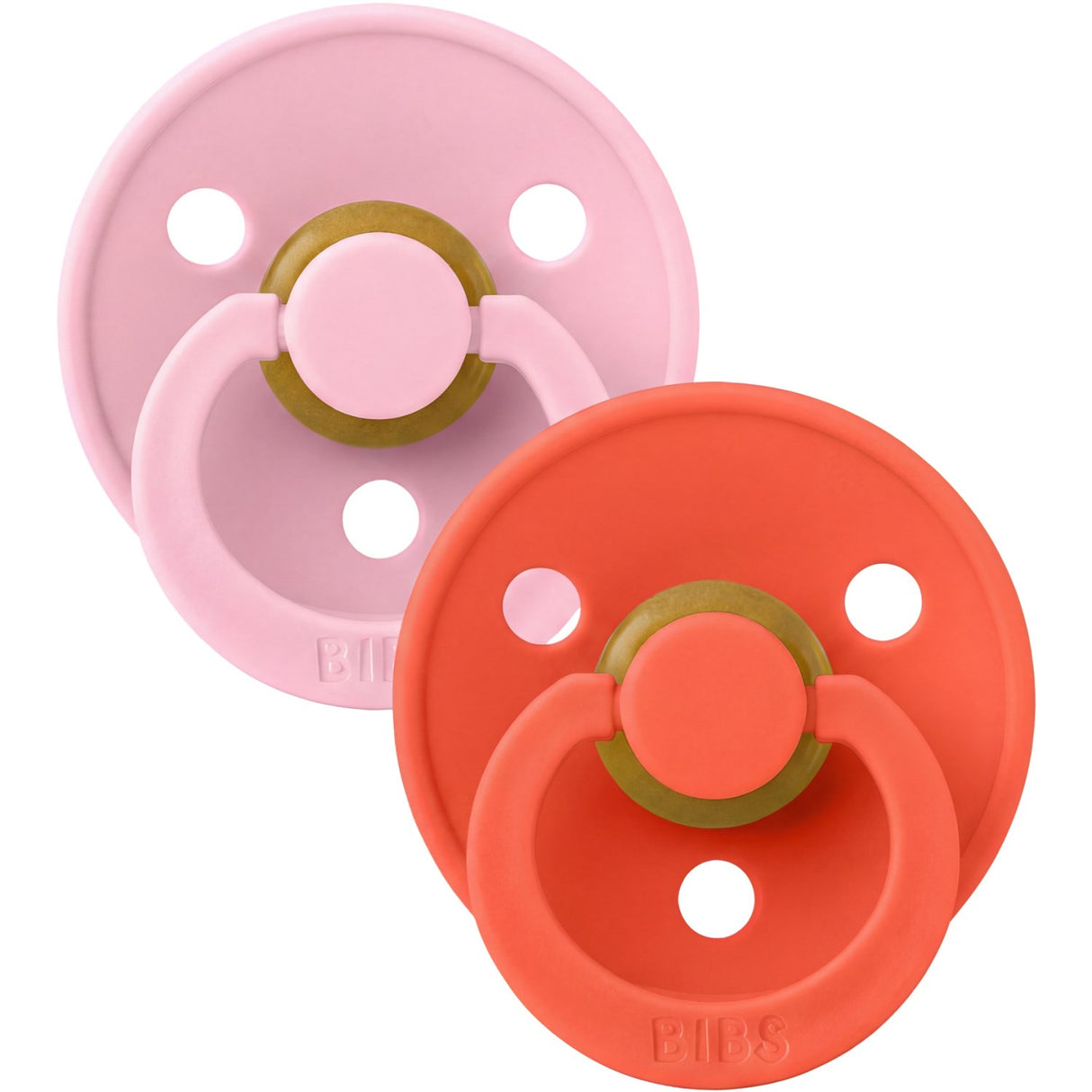 Bibs Baby Pink / Tango Sut Colour 2-Pak Latex