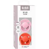Bibs Baby Pink / Tango Sut De Lux 2-Pak Silikone