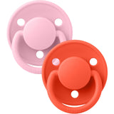 Bibs Baby Pink / Tango Sut De Lux 2-Pak Silikone