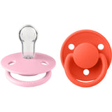 Bibs Baby Pink / Tango Sut De Lux 2-Pak Silikone