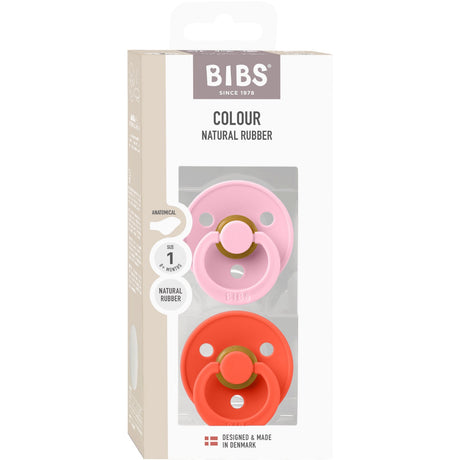Bibs Baby Pink / Tango Sut Colour 2-Pak Anatomical Latex