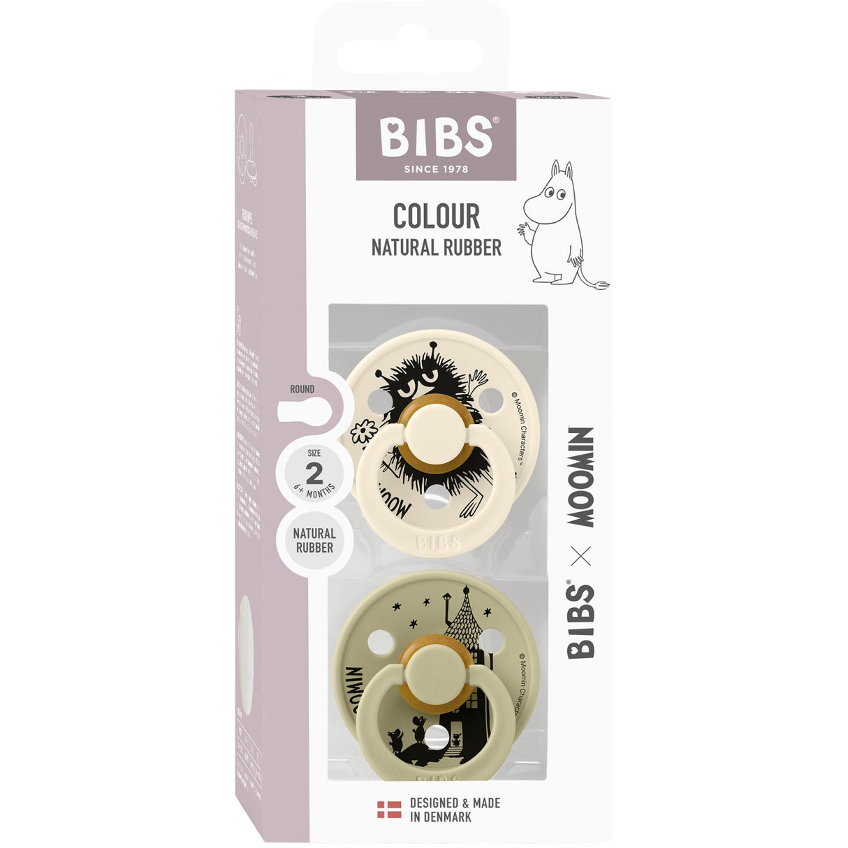 Bibs Ivory / Khaki X Moomins Sut Colour Stinky 2-Pak Latex
