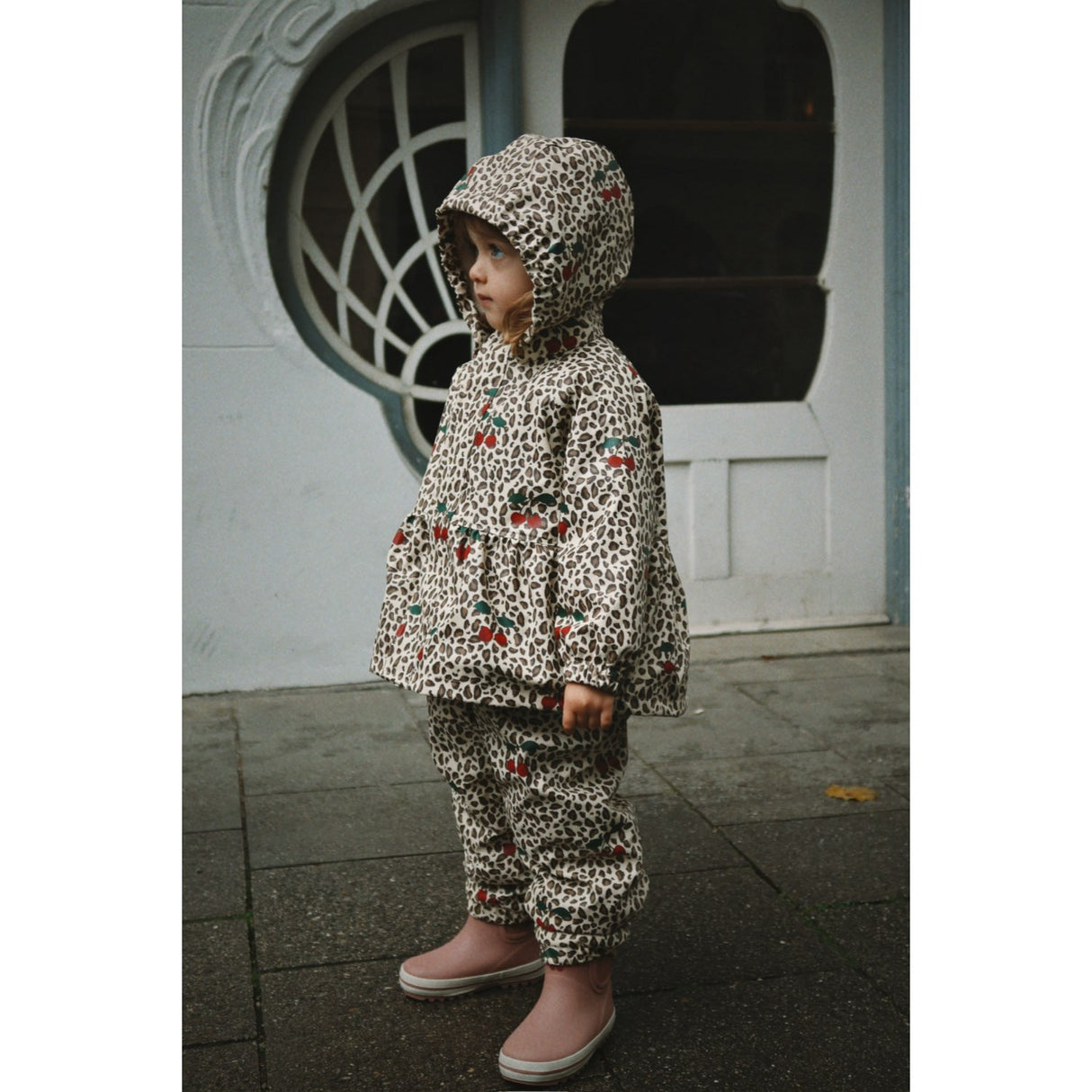Konges Sløjd Leo Cerise Rainy Palme Sæt Girl