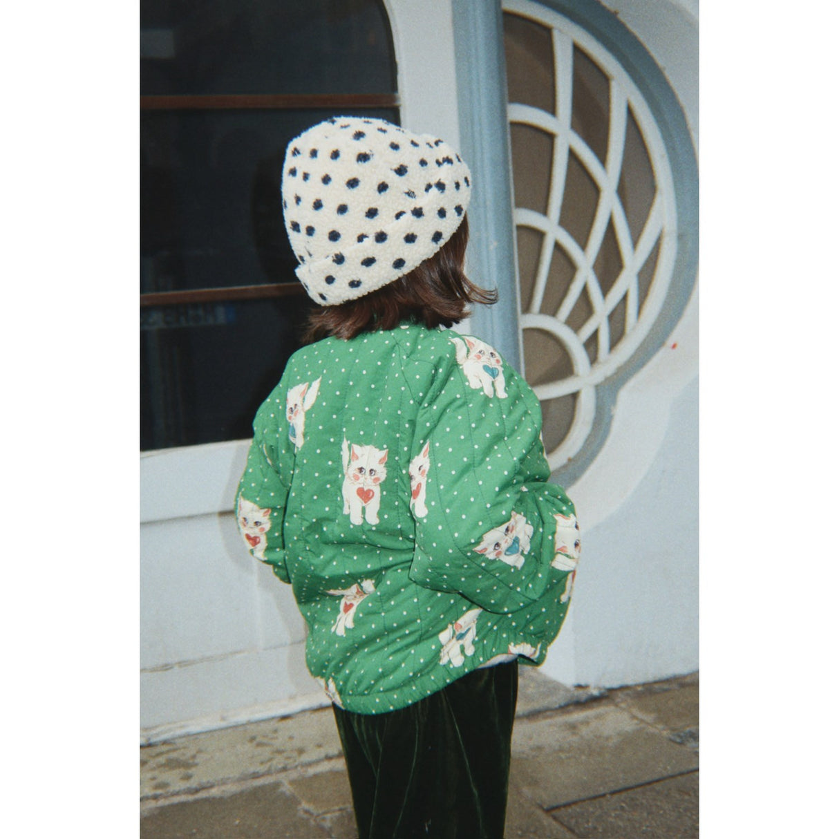 Konges Sløjd Dot Miao Verde Juno Printed Bomber Jakke