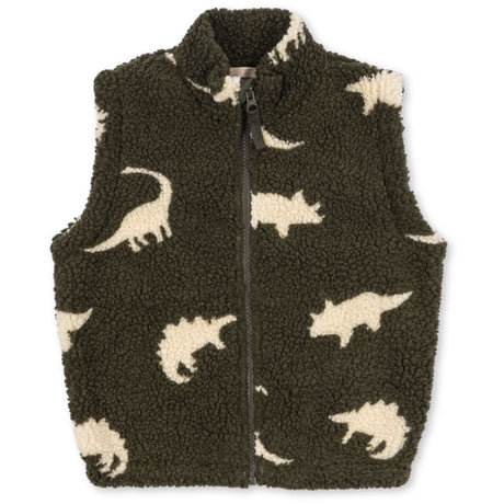 Konges Sløjd Dino Silhouette Jody Bamse Vest Grs