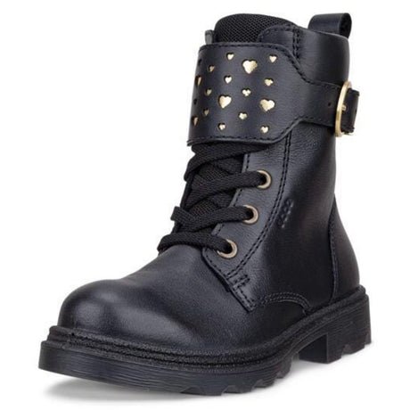 Ecco Black/Gold/Black Grainer K Wp Støvle