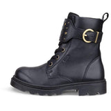 Ecco Black/Gold/Black Grainer K Wp Støvle