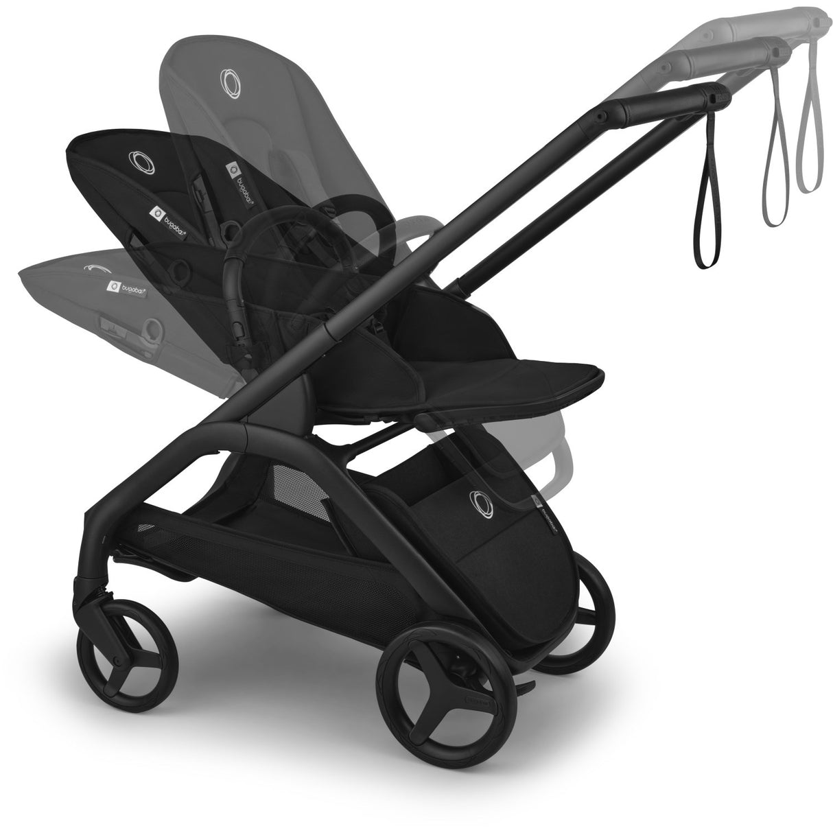Bugaboo Dragonfly Plus Sæde Complete Black/Heritage Black-Heritage Black