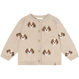 Minymo Beige Melange Cardigan Strik
