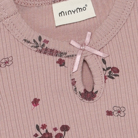 Minymo Fawn Body Ls Aop Rib