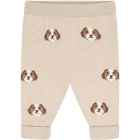 Minymo Beige Melange Bukser Strik