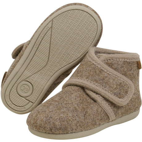 En Fant Walnut Melange Uldfutter Velcro