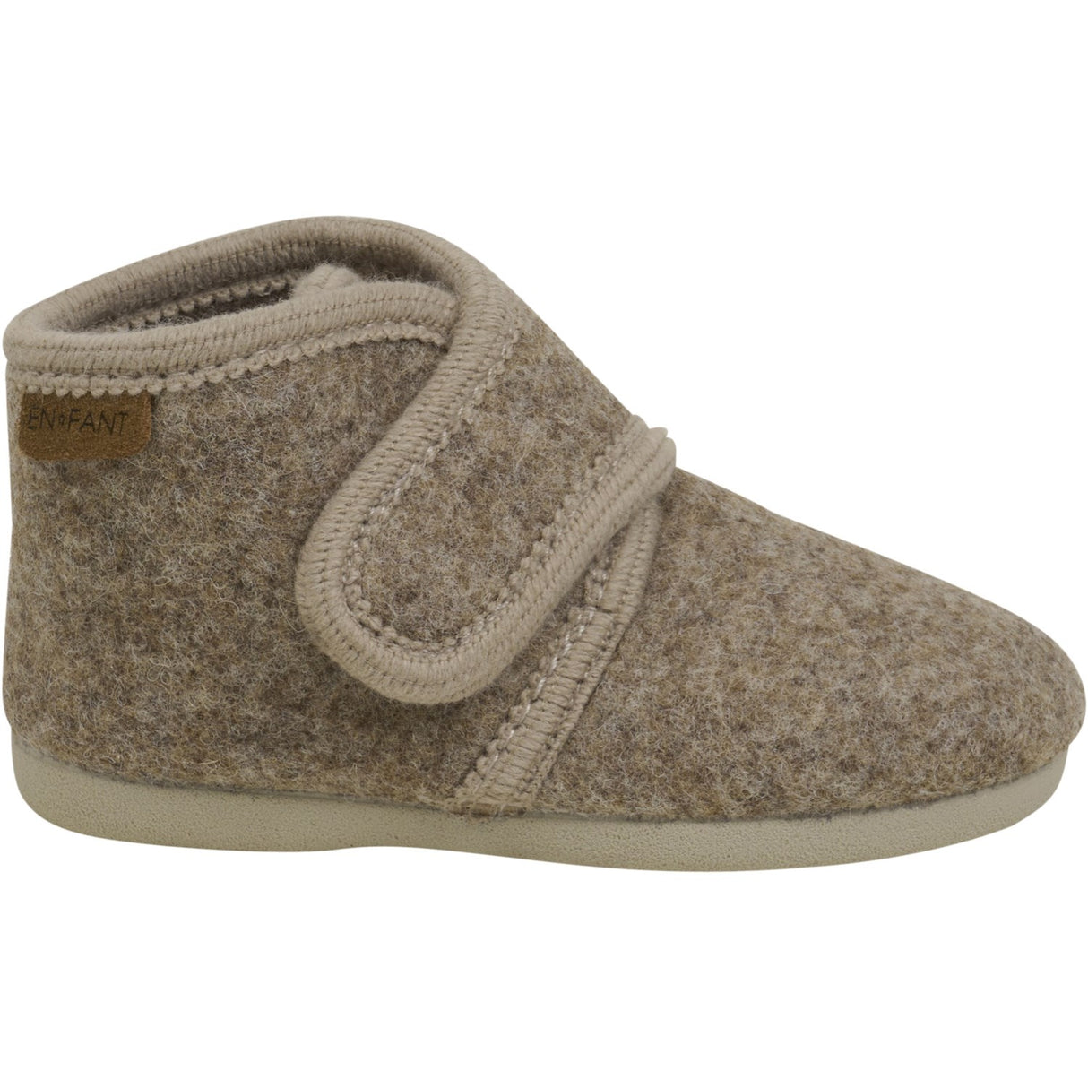 En Fant Walnut Melange Uldfutter Velcro